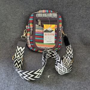 New BOHO Botique Eco Frendly THC Free PURE Hemp Passport Side BAG Nepal Himalaya